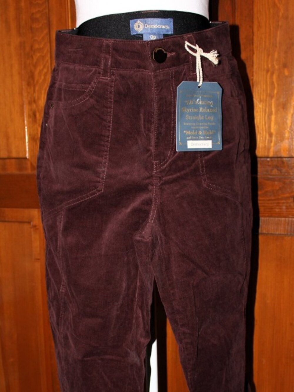 Pants, DemocracyAb Solutions, relaxed straight leg, size 0p